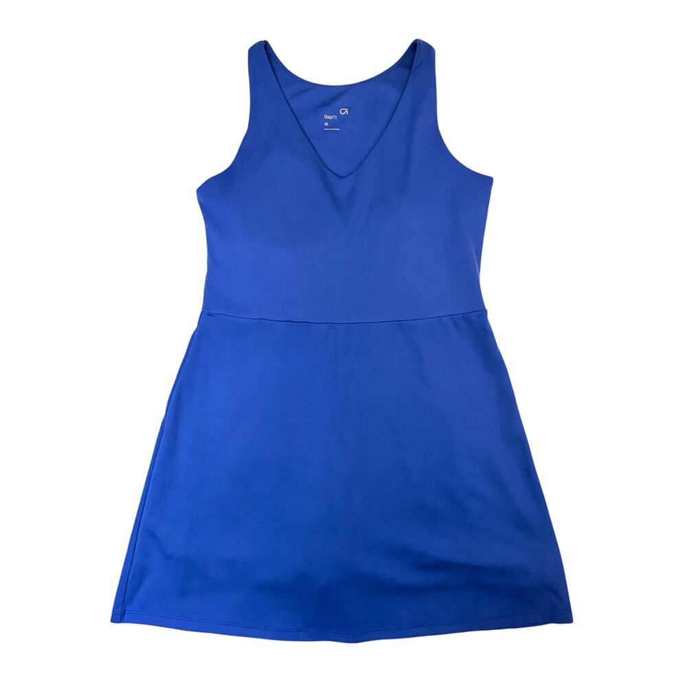 GapFit Blue Athletic Dress Medium Sleeveless Built In Shorts Tennis Golf
